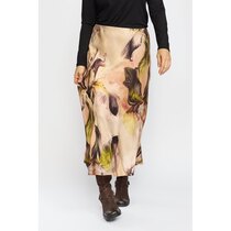 0 Georgina skirt Sand Leaf silk mix