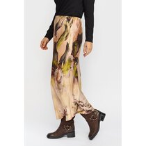 0 Georgina skirt Sand Leaf silk mix