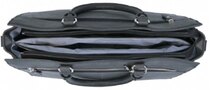 0 Hand Bag/ Lap Top Bag Robust Black-silver