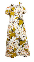0 IRJA tee midi dress yellow cherry flower