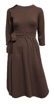 0 Ines Midi Dress Chocolate Coffee