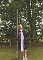 0 JEAN denim coat-takki