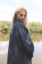 0 JEAN denim coat-takki