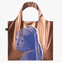 0 JOHANNES VERMEER Girl with a Pearl Earring Rose Gold Metallic Bag