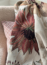 0 Jacquard viltti mocha mousse flowers 160x200 cm