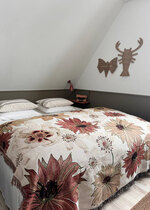 0 Jacquard viltti mocha mousse flowers 160x200 cm