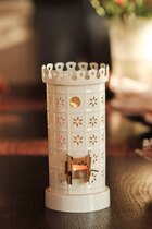 0 Kakluuni-tuikkulyhty luonnonvalkoinen 