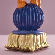 0 Kynttilänjalka Elefantti & Kakadu, käsinmaalattu