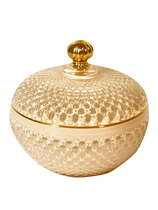 0 Lasirasia/Glass Jar round White Pearl