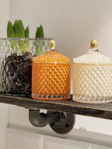 0 Lasirasia/glass jar tall orange