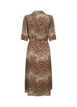 0 Luna Dress Brown-Cream
