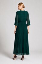 0 Luna dress 3/4 sleeve ponderosa pine green