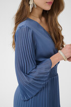 0 Luna dress 3/4 sleeve smoke blue