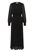 0 Luna dress puff sleeve black