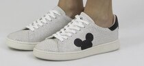 0 MICKEY Sneakers Silver and Black Rhinestones