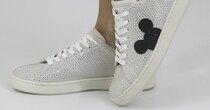 0 MICKEY Sneakers Silver and Black Rhinestones