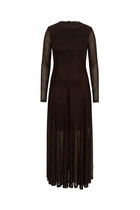 0 Messa dress dark chocolate brown