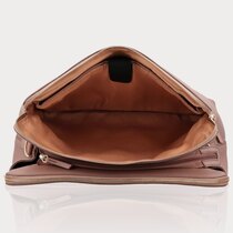 0 OLIVIA GRAIN BUSINESS/LAP TOP BAG Mocha Mousse /GOLD