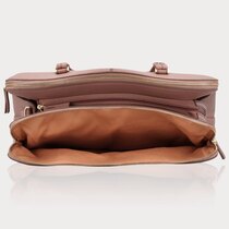 0 OLIVIA GRAIN BUSINESS/LAP TOP BAG Mocha Mousse /GOLD