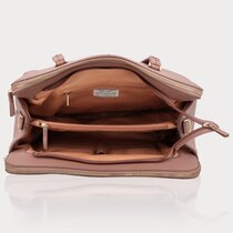 0 OLIVIA GRAIN BUSINESS/LAP TOP BAG Mocha Mousse /GOLD