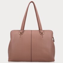 0 OLIVIA GRAIN BUSINESS/LAP TOP BAG Mocha Mousse /GOLD