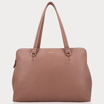 0 OLIVIA GRAIN BUSINESS/LAP TOP BAG Mocha Mousse /GOLD
