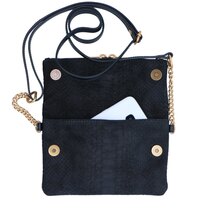 0 Phone Bag with Wrap in Sugar Snake Black  resort collection