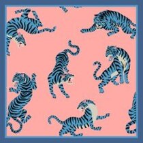 0 Pieni silkkihuivi cute tigers
