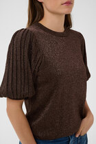 0 Regina Knit shiny brown