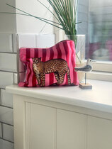 0 Samettipussi pink leopard