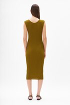0 Seashells midi dress olive