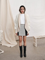 0 Sheltering Wool Bomber Jacket Off White