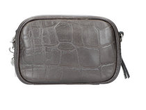 0 Shiny Croco Pouch dark grey
