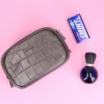 0 Shiny Croco Pouch dark grey