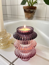 0 Spectacula kynttilänjalka/ candle holder glass wistful mauve