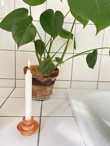 0 Spectacula kynttilänjalka lasi/candle holder glass copper tan