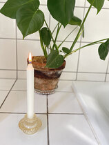 0 Spectacula kynttilänjalka lasi/candle holder glass golden haze