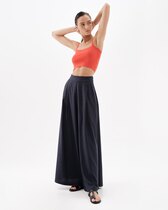 0 Summer shelter wide pants dark blue