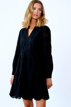 0 Sus Dress Black cotton lace