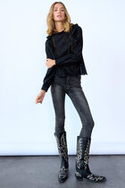 0 Sus Shirt Black cotton lace