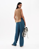 0 Travelling denim wide pants