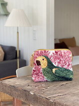 0 Velvet Bag with tassel bird