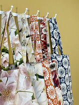 0 Velvet Tote Bag blue retro