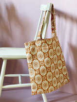 0 Velvet Tote bag orange retro