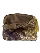 0 Velvet bag with tassel brown