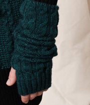 0 Wool Braids Kynsikkäät-Gloves Green