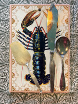 0 keraaminen alusta/ tarjotin lobster