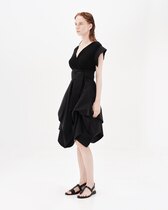 0 solid Sand snow white dress Black 