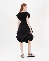 0 solid Sand snow white dress Black 