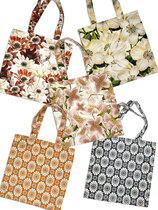 0 velvet tote bag pink flower